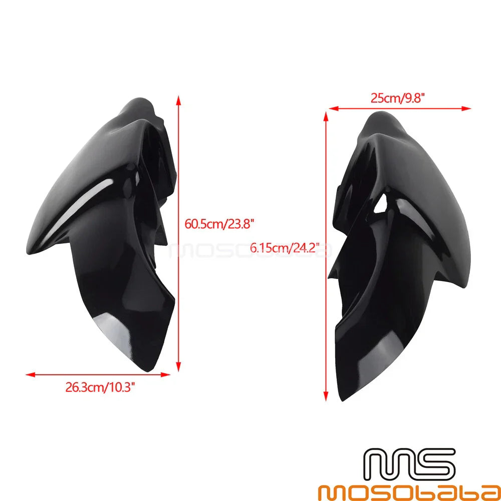 Black Front Upper & Lower Fairing Kits for Harley Softail FXBB FXBBS FXLRS FXFBS (2018-2023)