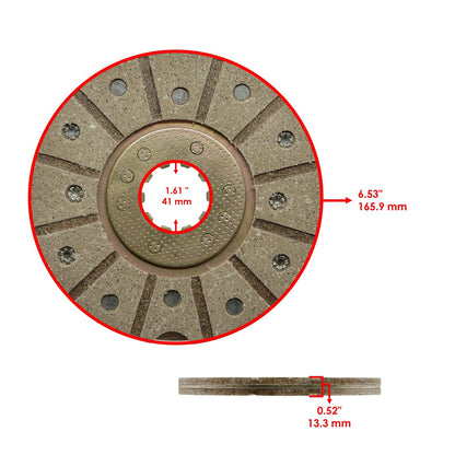 Caltric Brake Disc Replacement Front for Case International 2424 2444 275 (1963–1975)