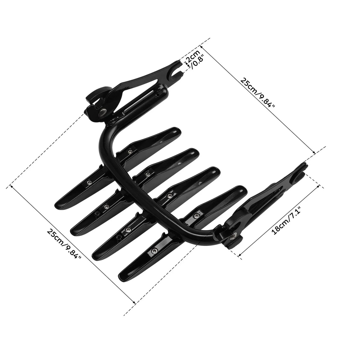 Detachable Stealth Luggage Rack for Harley Touring Street Glide (2009 - 2024)