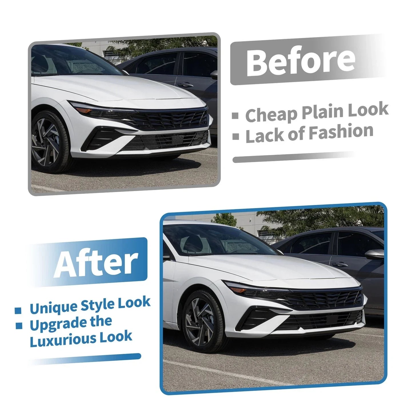 Lower Front Bumper Grille for Hyundai Elantra (2008-2010)