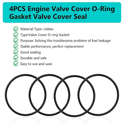 Valve Cover O-Rings Gasket for Yamaha Grizzly ATV (1998-2001, 2003-2008)