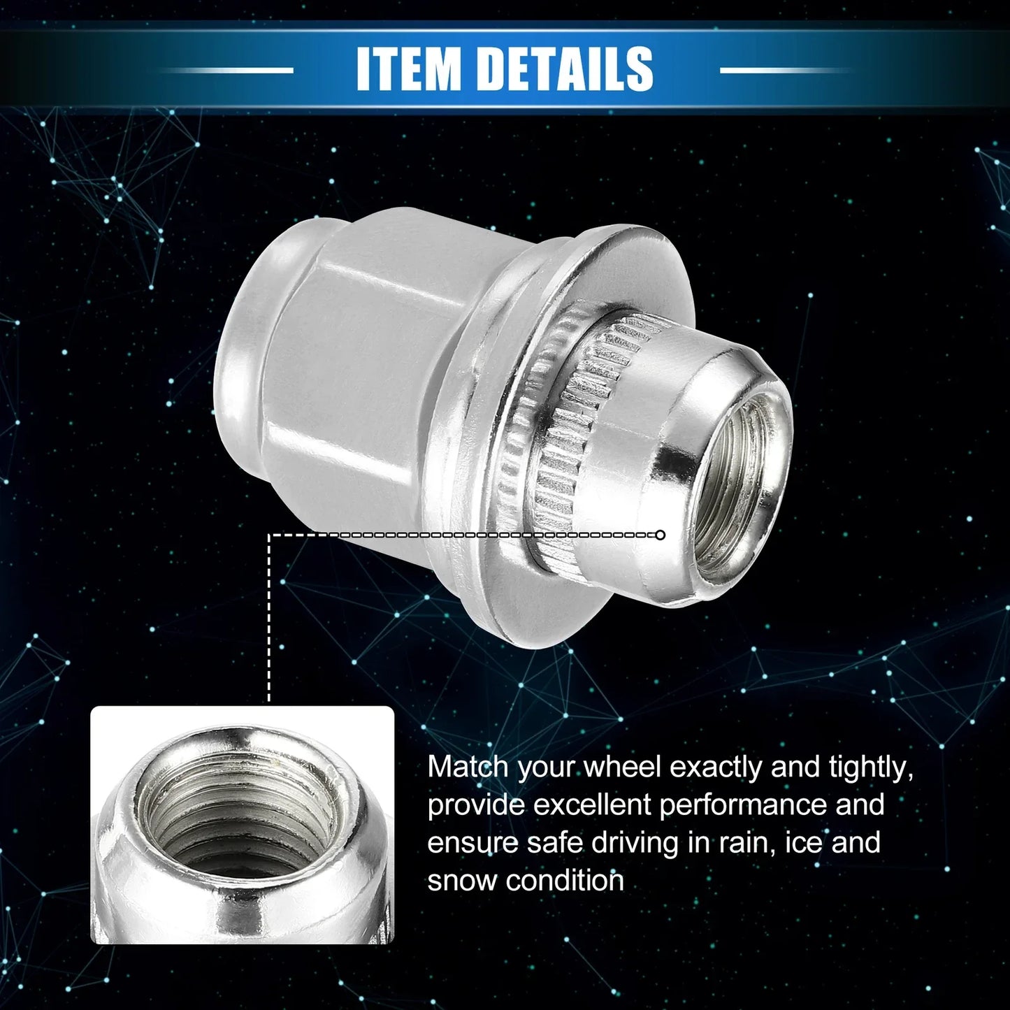10 x Wheel Lug Nuts for Lexus LS460 LC500 M12x1.5 (2007-2021)