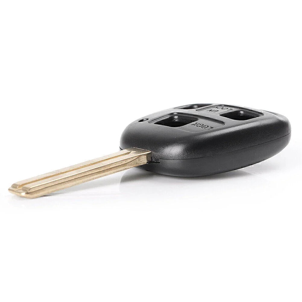 3 x Buttons Replacement Key Fob Shell Case for Lexus Car Black