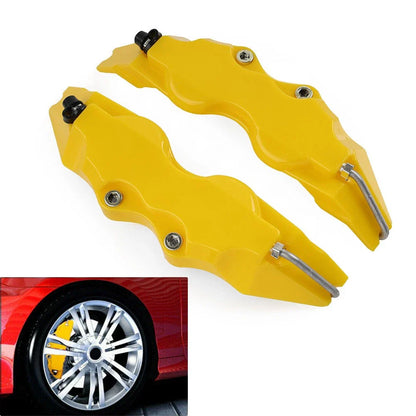 3D Style Yellow Brake Caliper Covers for Universal Car Auto Disc