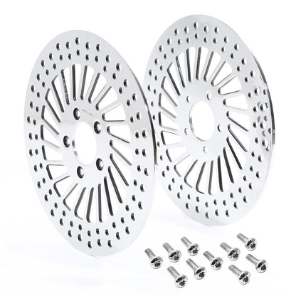 11.8in Front Rotors & Bolts for Harley Touring & Dyna (2008-2023) (2006-2017)
