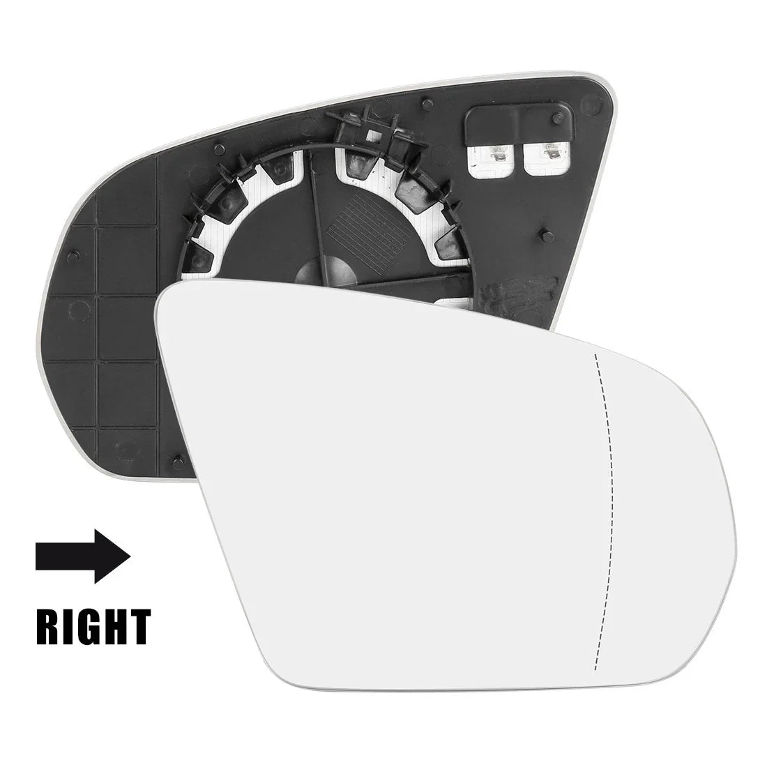 Heated Right Rearview Mirror Glass for Mercedes-Benz S 550 (2014-2017)