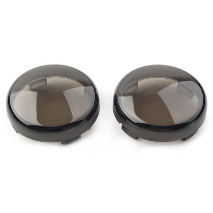 LED Rear Turn Signal Smoked Lens Covers for Harley Dyna Touring Softail