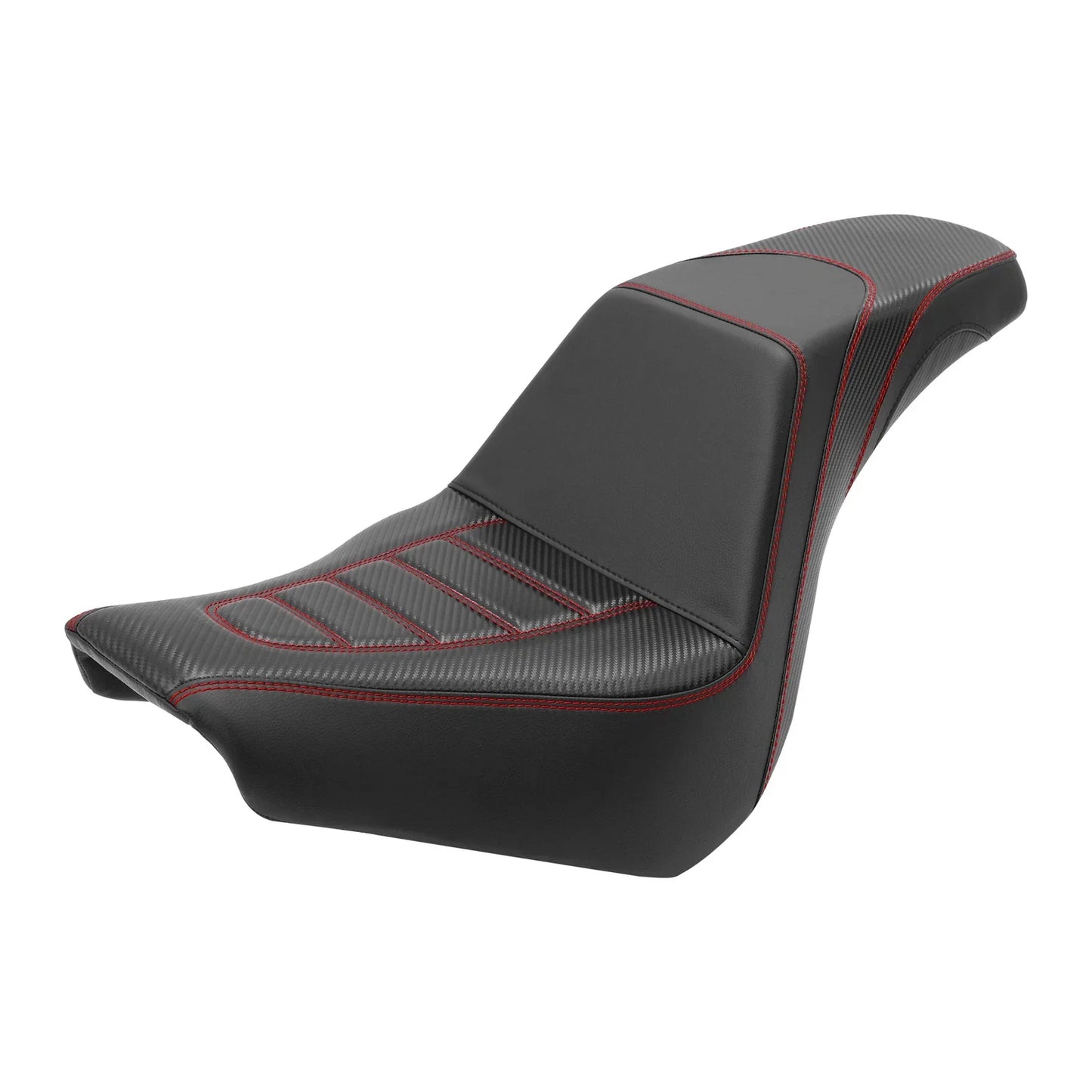 Seat Pillion 18-25 Black Red for Harley Softail Standard (2018 - 2025)