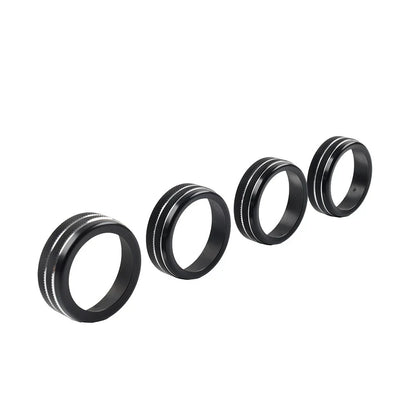 Black AC Climate Control Knob Trim for Toyota Tacoma (2016-2023)