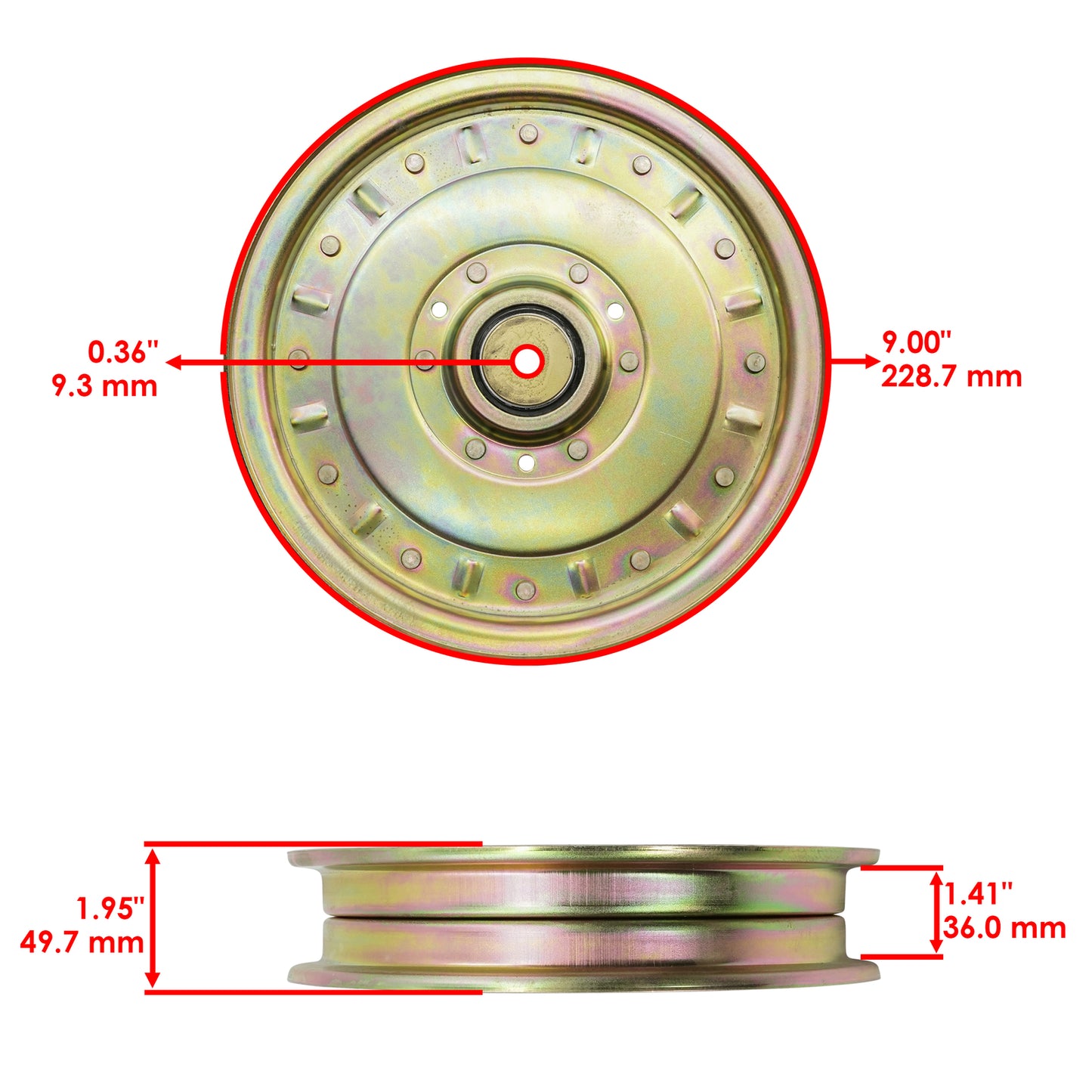 Deck Idler Pulley Kit Replacement for Toro Z Master 60 72 Inch (2006–2020)