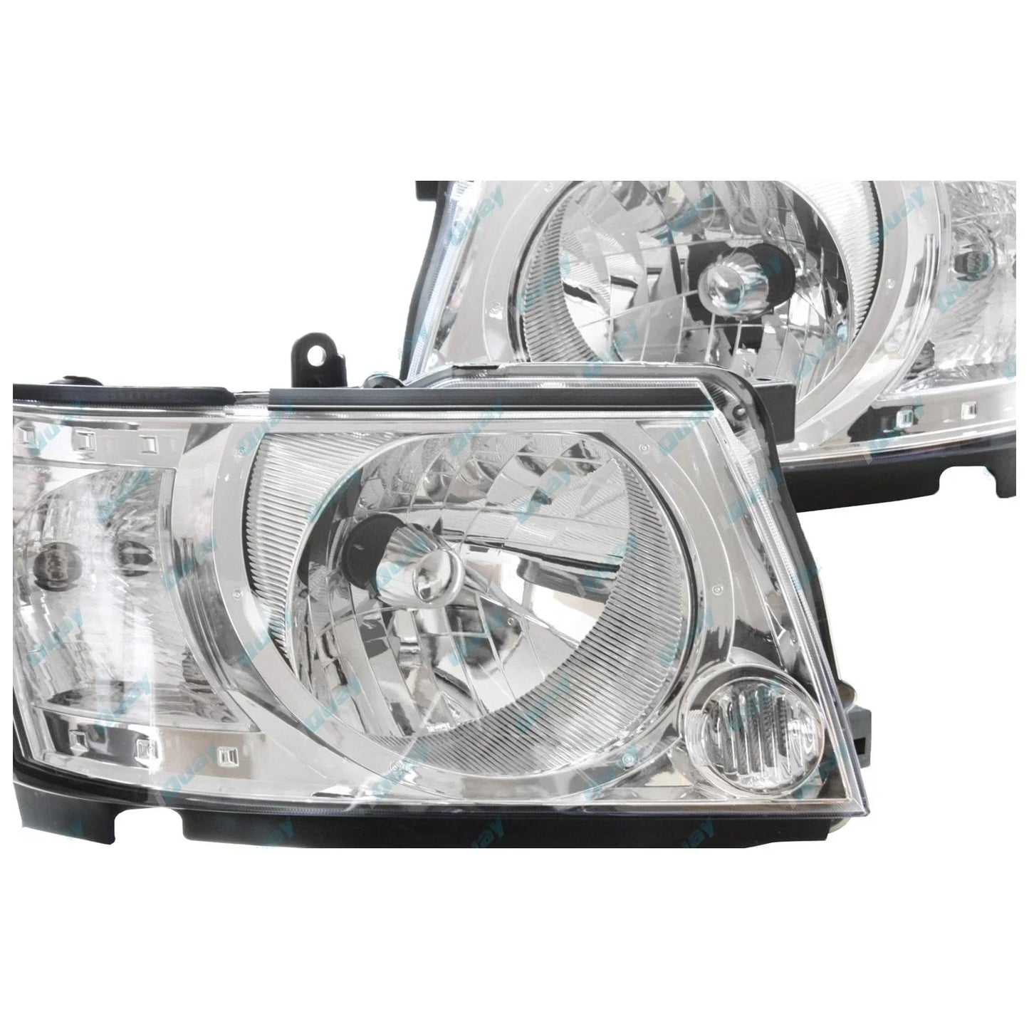 LH+RH Replacement Headlights Pair for Nissan Patrol GU 4 2004-On Left Right