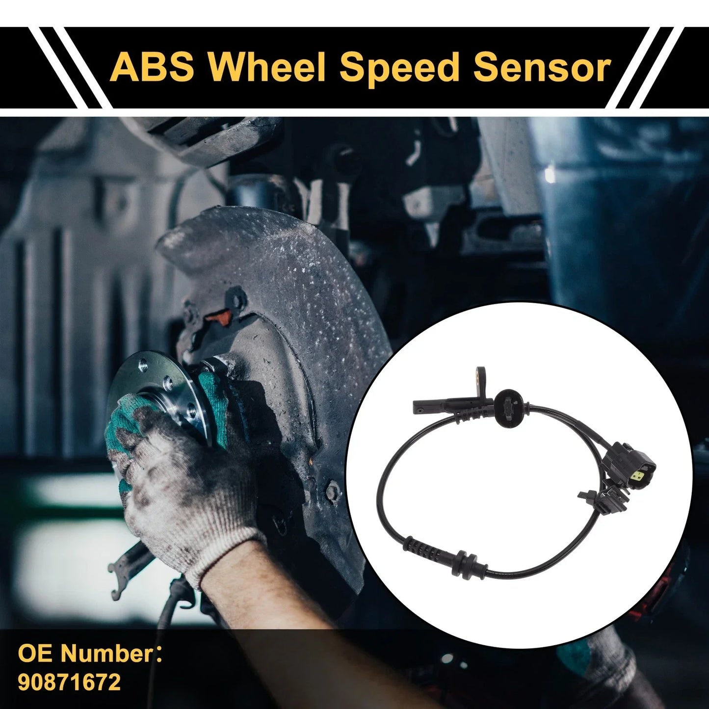 ABS Wheel Speed Sensor for Chevrolet Sail 2012-2014 - 1 Pc Rear Left