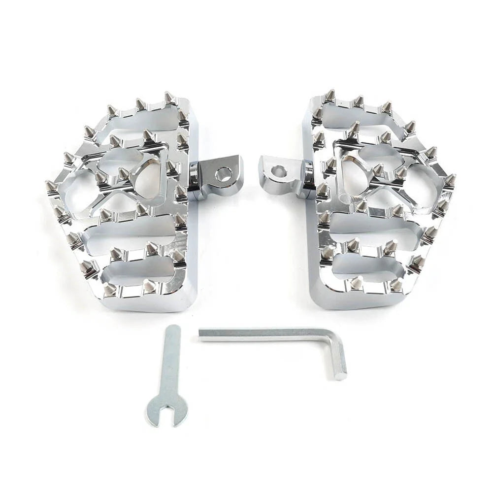Wide MX Style Foot Pegs for Harley Touring Sportster Softail Dyna