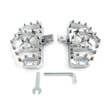 Wide MX Style Foot Pegs for Harley Touring Sportster Softail Dyna