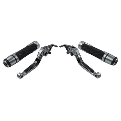 Extendable Brake Clutch Lever Grip Set for Kawasaki Z1000 ZX6R (2003-2023)