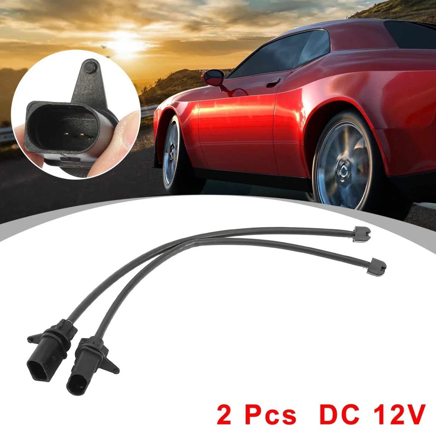 2 x Front Brake Pad Wear Sensors for Porsche Macan (2017-2018)