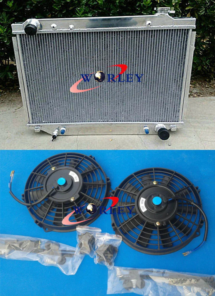 Alu Radiator & Fans for Landcruiser FJ80R FZJ80R 4.5 1FZFE LX450 (90-98)