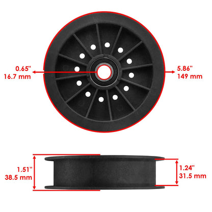 Deck Pulley 60 Inch Replacement for Exmark Lazer Z LZ27KC606 (2011–2018)