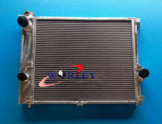 3 Row Aluminum Radiator & Fan for BMW E34 525 525i 530 M50 (1986-1996)