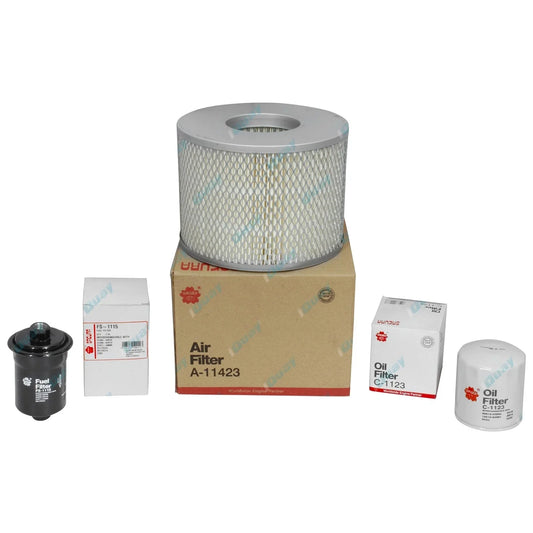 Air, Oil & Fuel Filter Kit for Landcruiser Prado VZJ95R (1996-2002) V6 5VZ-FE