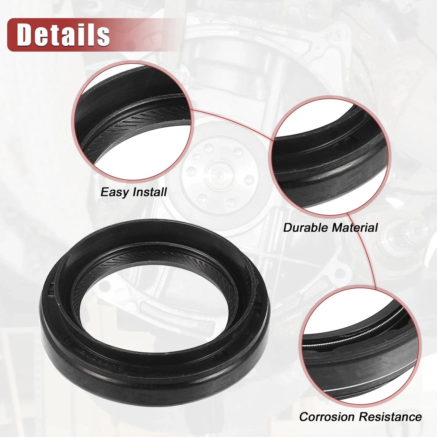 Car Engine Crankshaft Oil Seal for Toyota 4Runner 1987-2009 Rubber Seal
