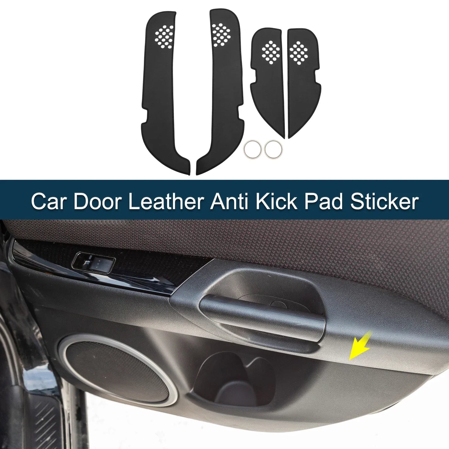 Car Door Leather Anti Kick Pad Sticker for Mercedes-Benz GL350 (2017)