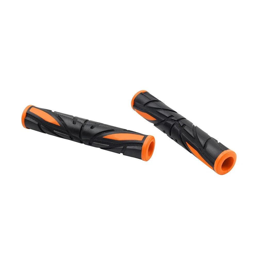 Orange Universal Motor Brake Clutch Handlebar Grips Rubber Sleeve Cover