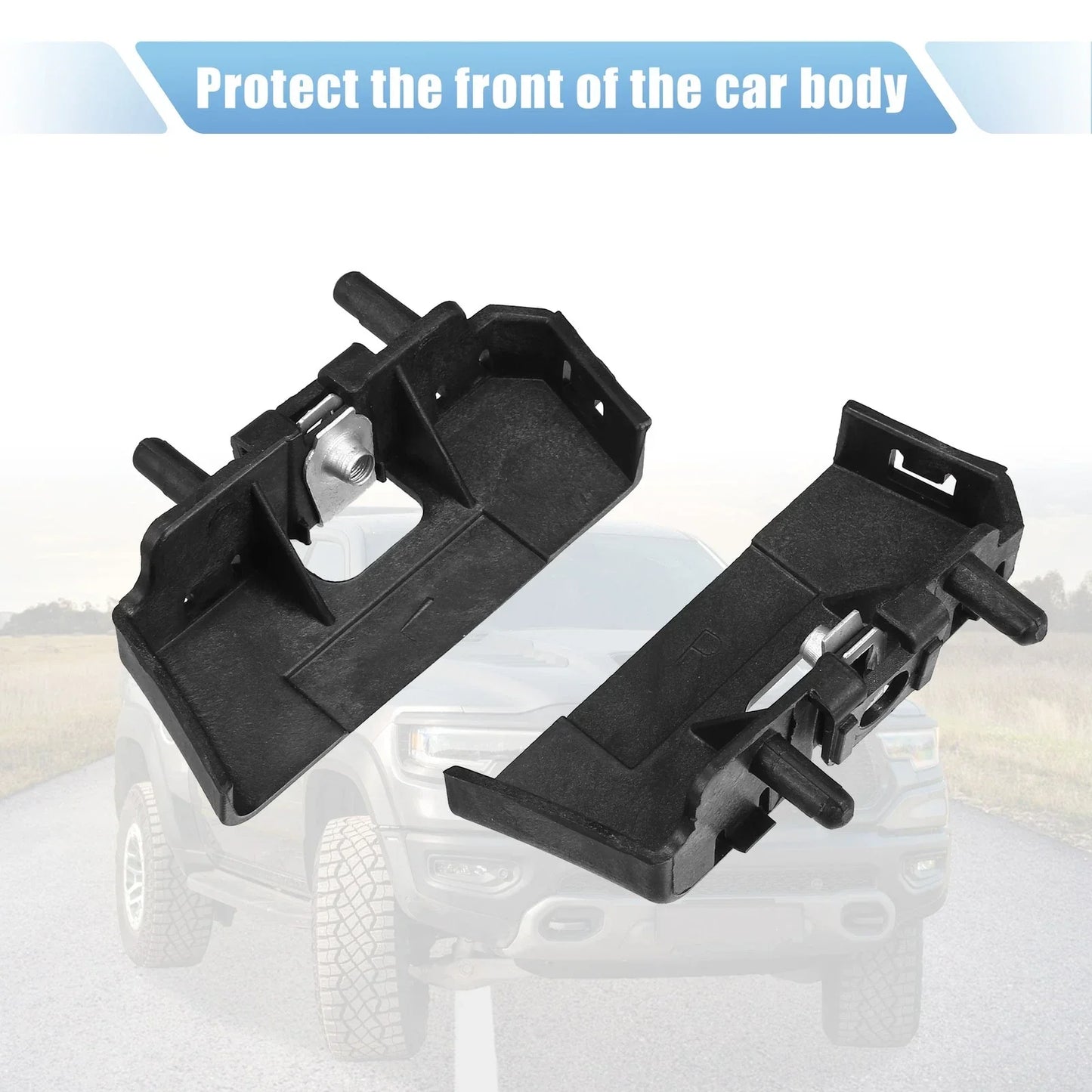 Left & Right Front Bumper Brackets for Dodge Ram 1500 (2019-2023)