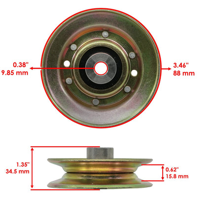 Deck Pulleys Replacement for Cub Cadet Enforcer 48 Z-Force 48 Z-Force 54 (2016–2024)