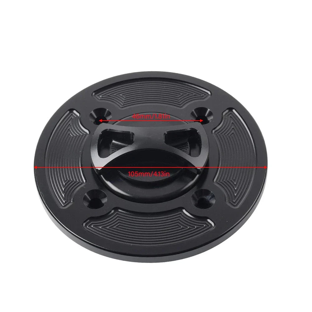 CNC Blue Gas Fuel Tank Cap Cover for DUCATI Panigale V4/S/R (2018-2021)