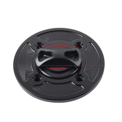 CNC Blue Gas Fuel Tank Cap Cover for DUCATI Panigale V4/S/R (2018-2021)