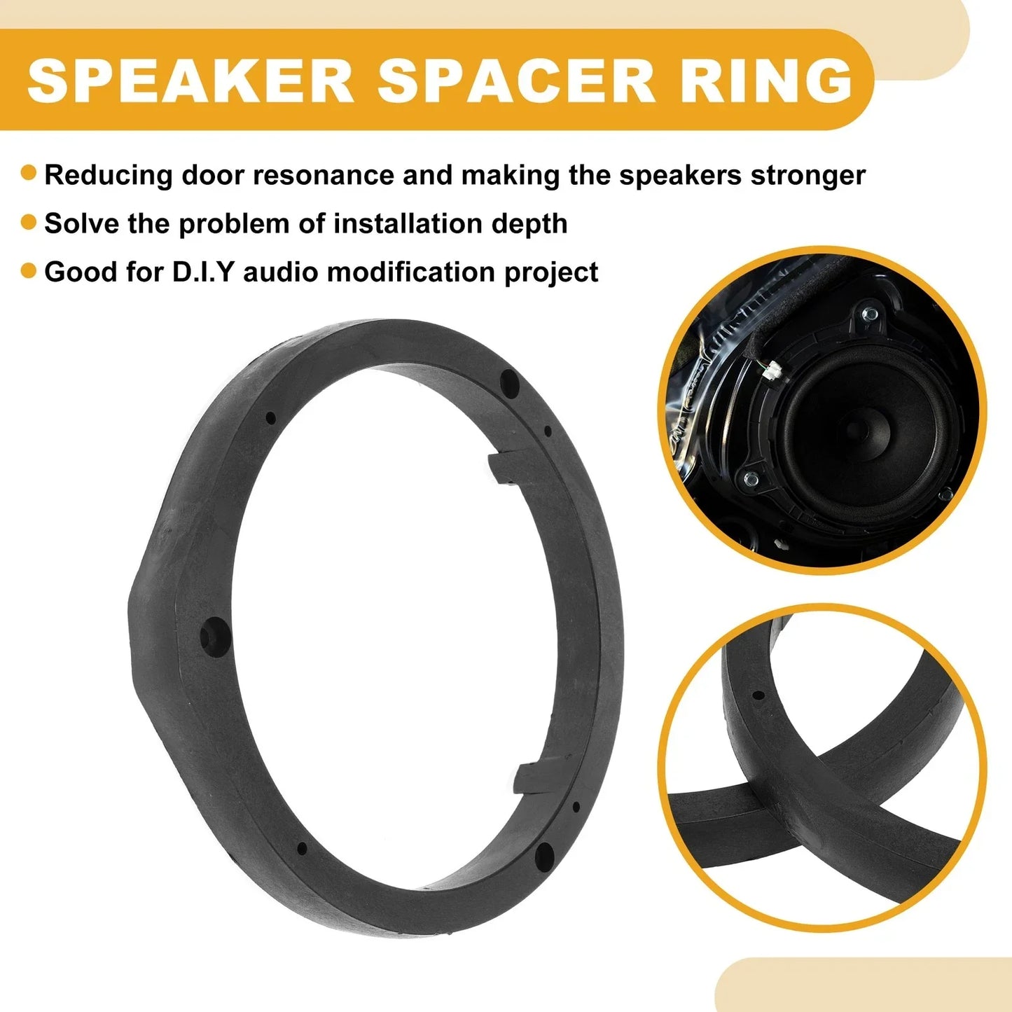 Speaker Spacer Ring for Honda Odyssey (2009-2021) - 2 x Tweeter Adapters