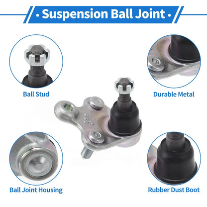 2 x Front Lower Ball Joints for Honda Civic (2012-2018)