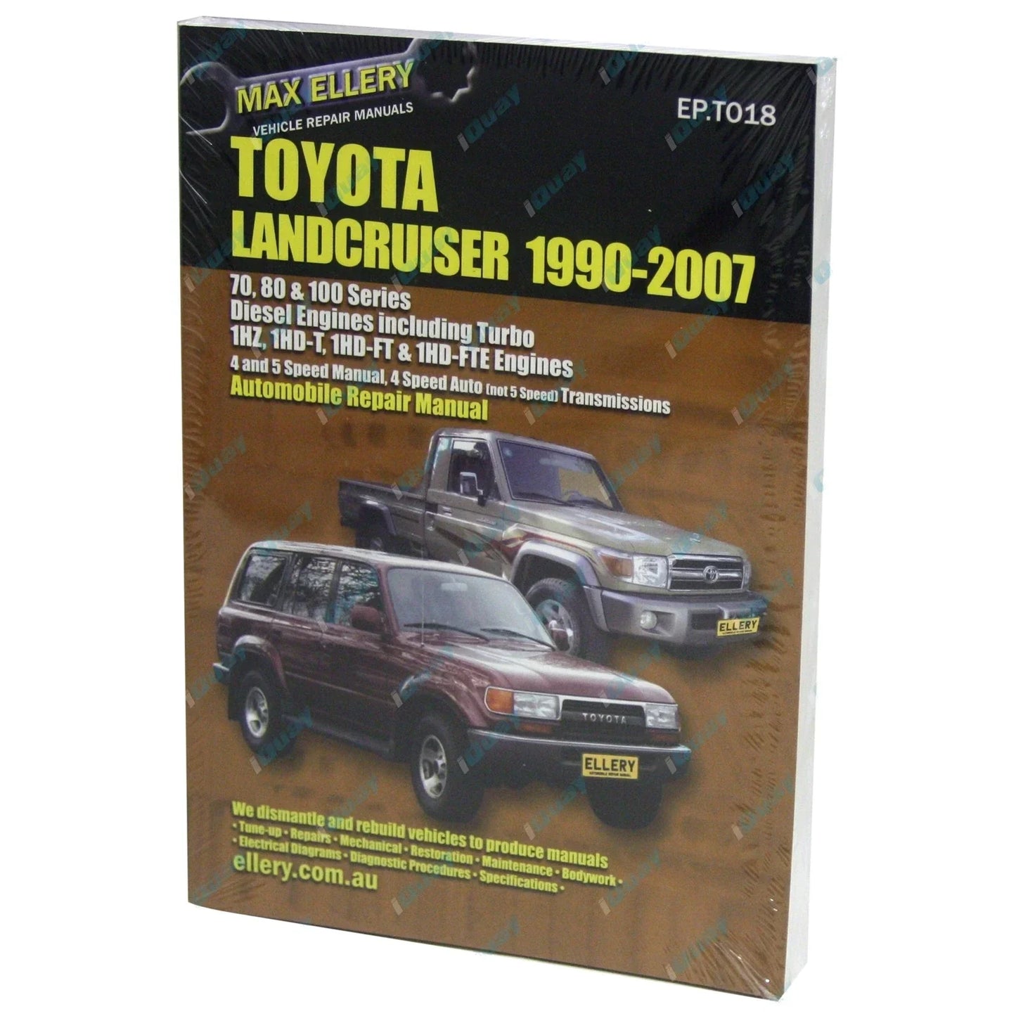Repair Manual for Landcruiser 70 73 75 78 79 80 105 Series Diesel Workshop
