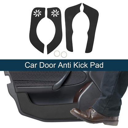 Car Door Anti Kick Pad Sticker Protector for Honda CRV (2012-2016) Black 1 Set
