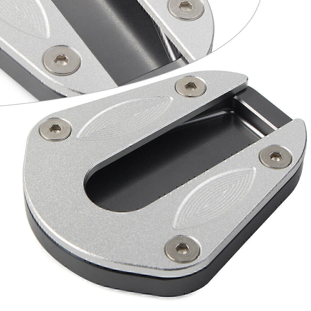 Gray Support Foot Side Stand Enlarger Pad for BENELLI TRK 502 (2017-2023)