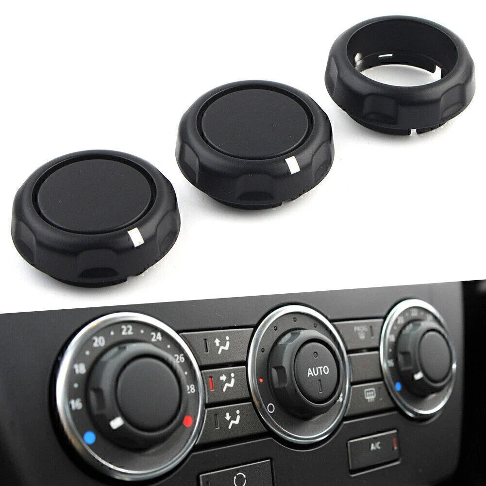 3 Pcs Air Condition Control Volume Knobs for Land Rover Freelander (2007-2015)