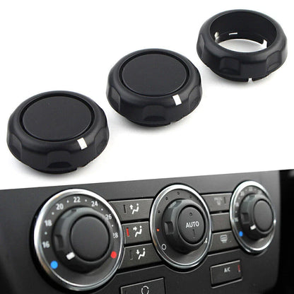 3 Pcs Air Condition Control Volume Knobs for Land Rover Freelander (2007-2015)