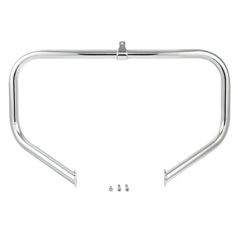 Chrome/Black Highway Engine Guard Crash Bar for Harley Road King (1997-2024)