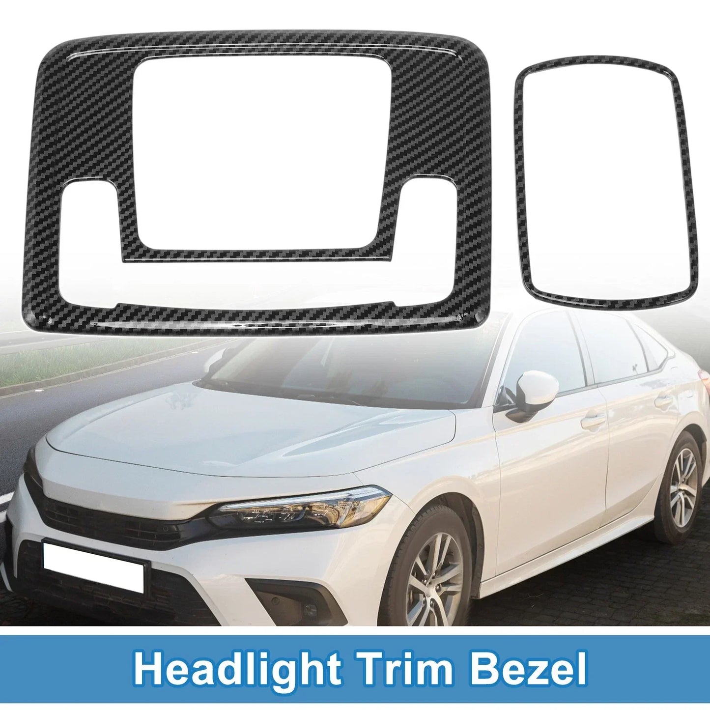 Car Headlight Trim Bezel for Honda Civic 11th Gen (2023-2024)