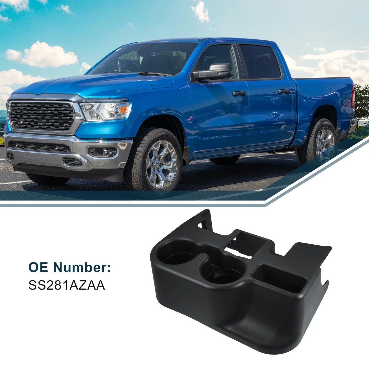 Cup Holder for Dodge Ram 1500 (1999-2001) - Practical Drink Holder