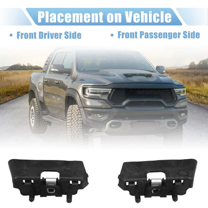 Left & Right Front Bumper Brackets for Dodge Ram 1500 (2019-2023)