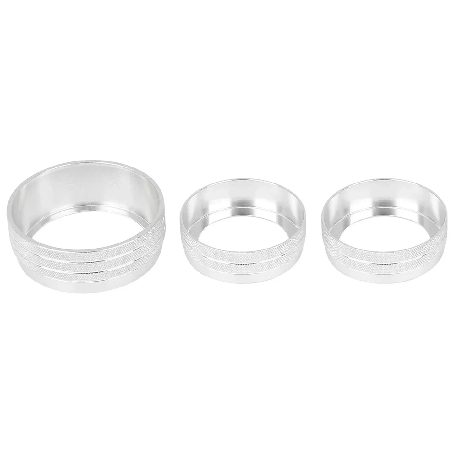 3 x AC Climate Control Ring Knob Trim Covers for Dodge Charger (2015-2023)