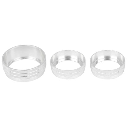 3 x AC Climate Control Ring Knob Trim Covers for Dodge Charger (2015-2023)