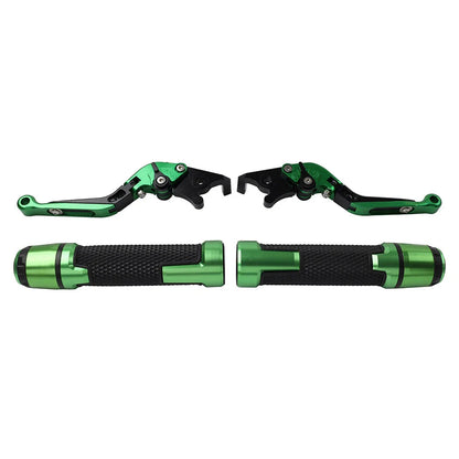 Green Extendable Brake Clutch Levers Grips for BMW F650GS (2002-2007)