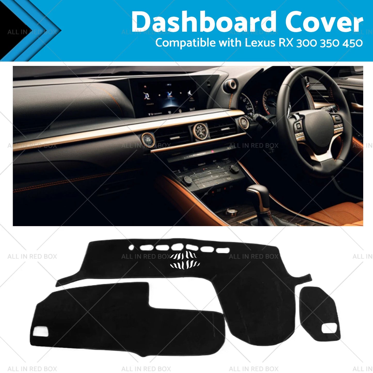Dash Mat Carpet for Lexus RX 300 350 450 (2016-2019)