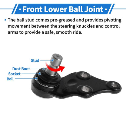 2 x Front Lower Ball Joints for Hyundai Sonata (2011-2014)