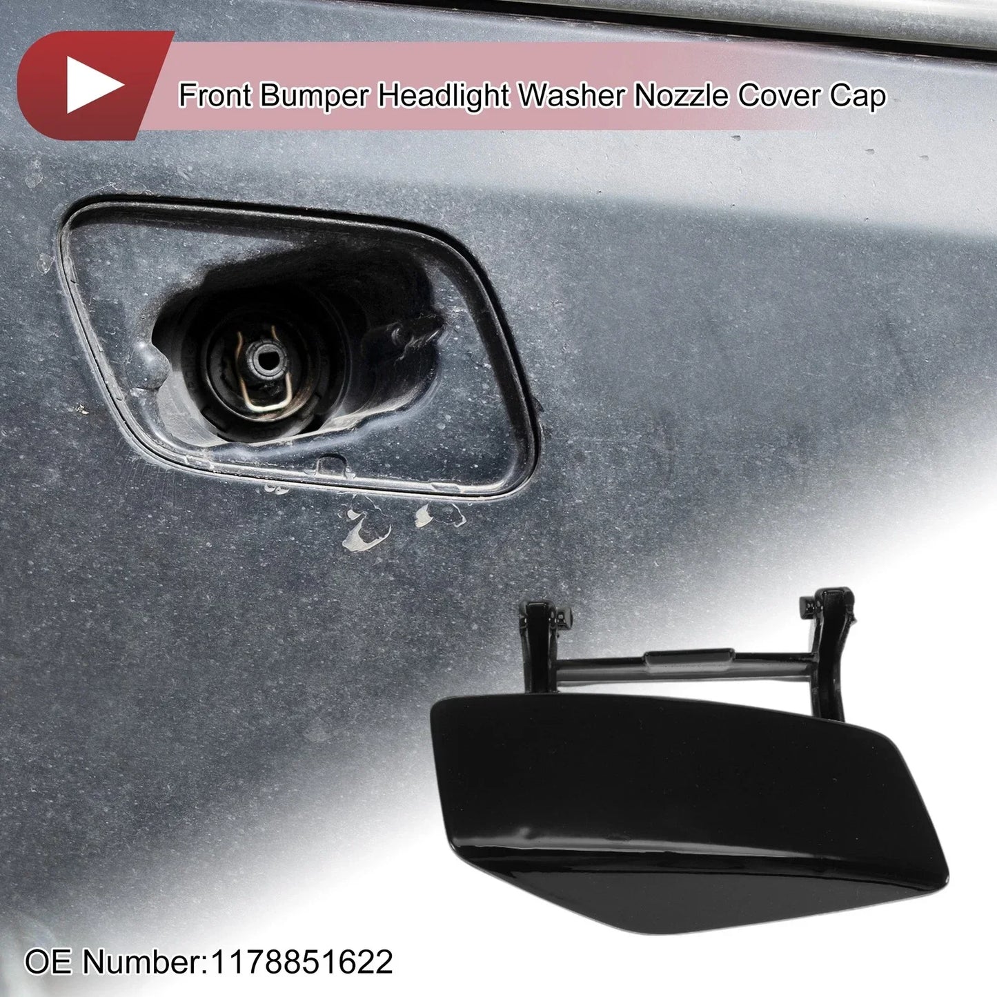 Front Right Bumper Trim Nozzle Cover for Mercedes-Benz CLA250 (2014-2019)