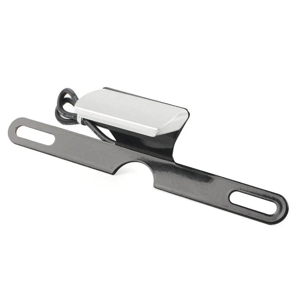 LED Brake Tail Light License Plate Mount Holder for Motorcycle Silver