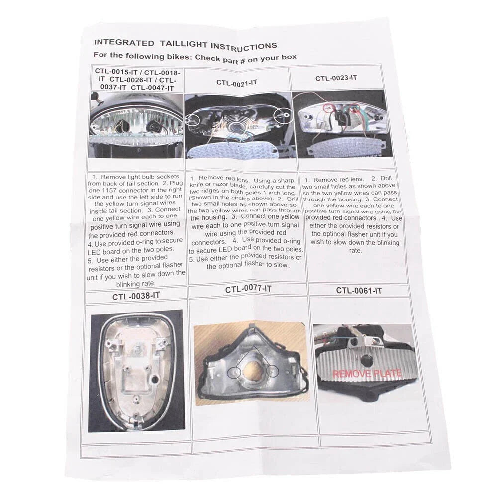 LED Tail Light Brake Turn Signal Lamp for Honda Shadow Aero 750 (2004-2007)